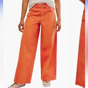 We The Free Waterfalls Baggy Wide Leg Denim Jeans